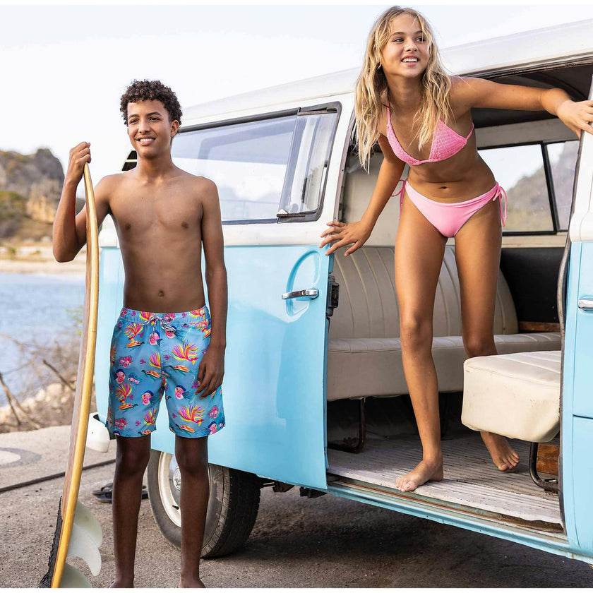 Sustainable Comfort Lined Drawstring Swim Short