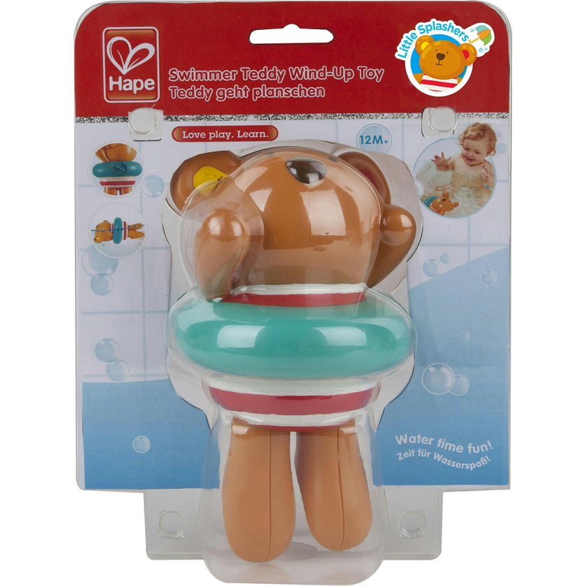 Hape: Swimmer Teddy Wind-Up Toy