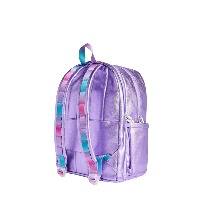 Kane Double Pocket Backpack, Metallic 3D Butterfly