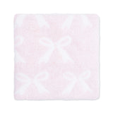 Chenille - Baby Pink Bow Blanket