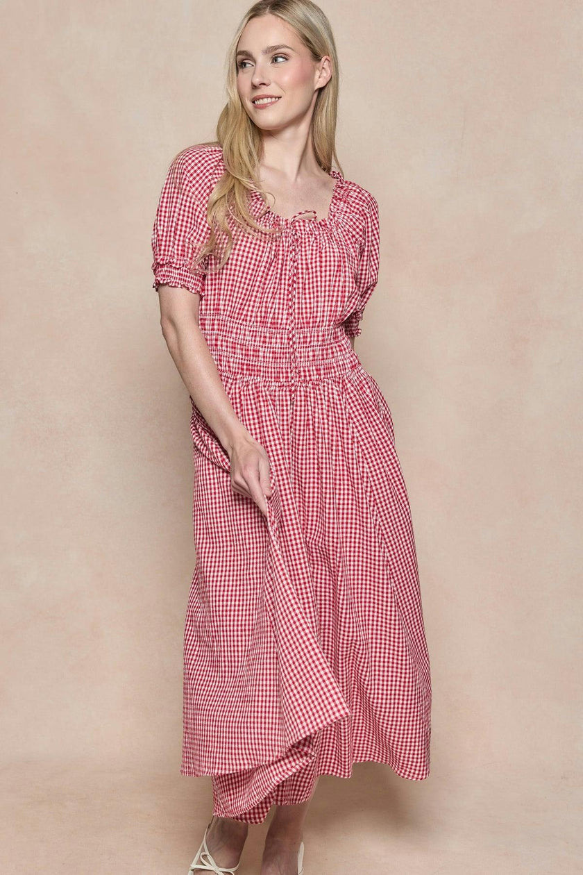 Jessie Dress in Red Gingham