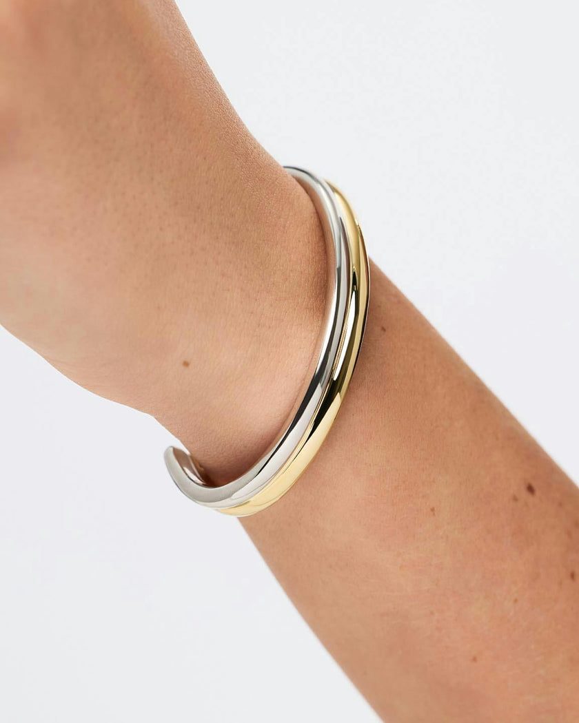Cuff Bracelet - Arlo Double Two Tone
