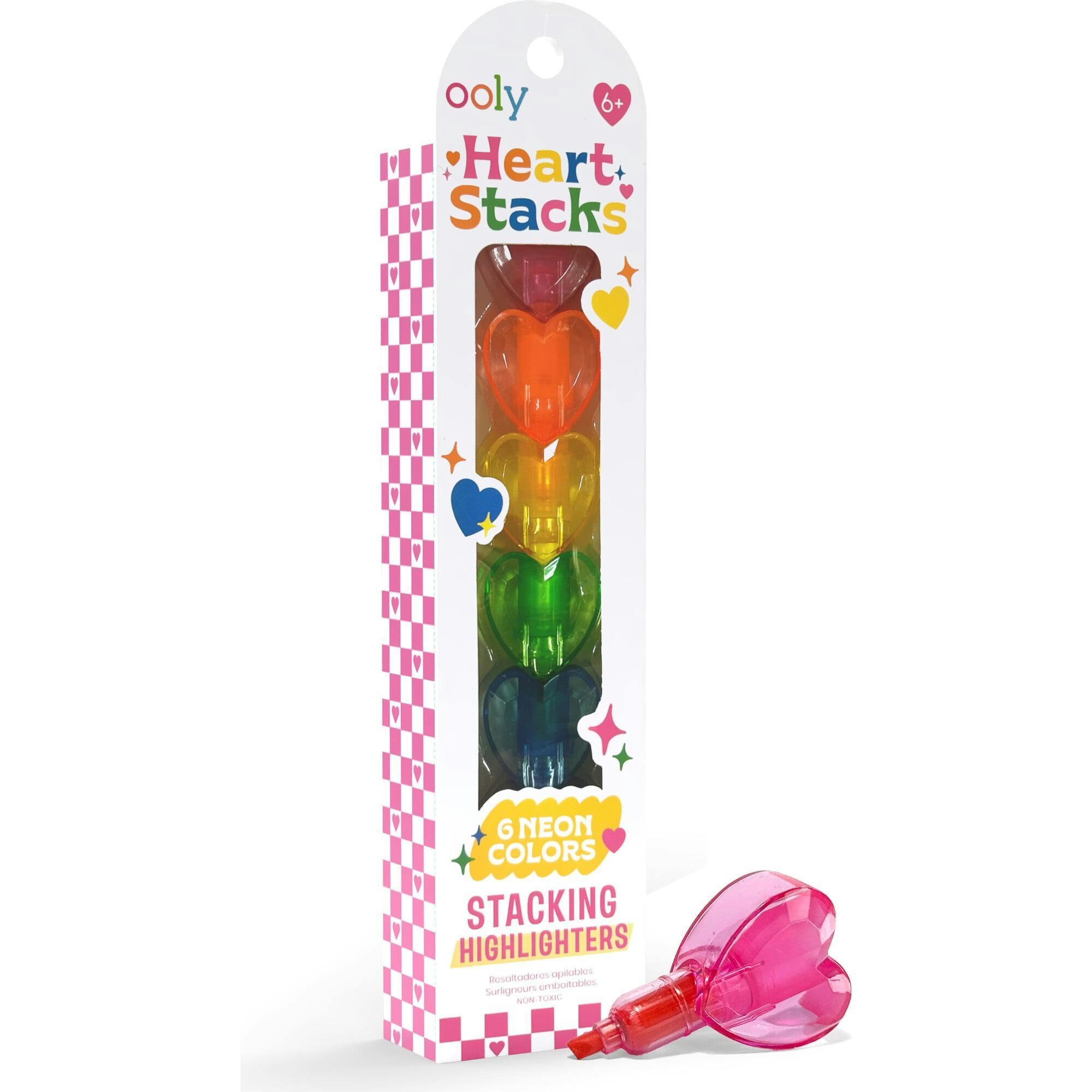 Heart Stacks Stacking Highlighters - 6 Color