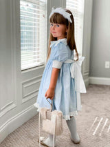 Charlotte Baby Blue Linen Dress
