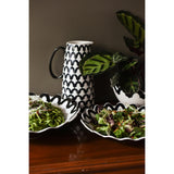 Black Arabesque Pedestal Pitcher
