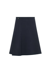 Ponte Flare Wrap Skirt Black