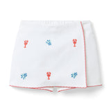 Embroidered Lobster Skort