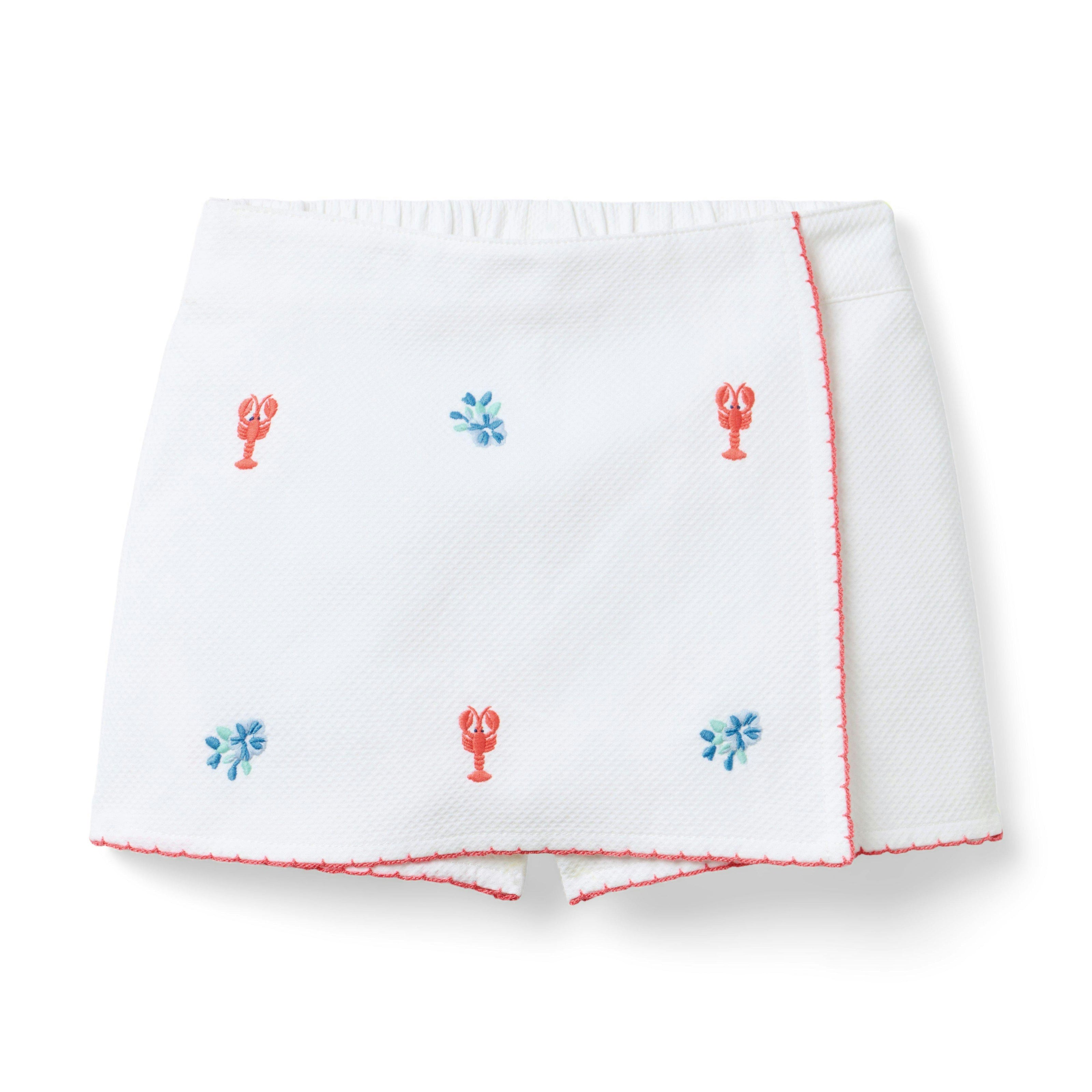 Embroidered Lobster Skort
