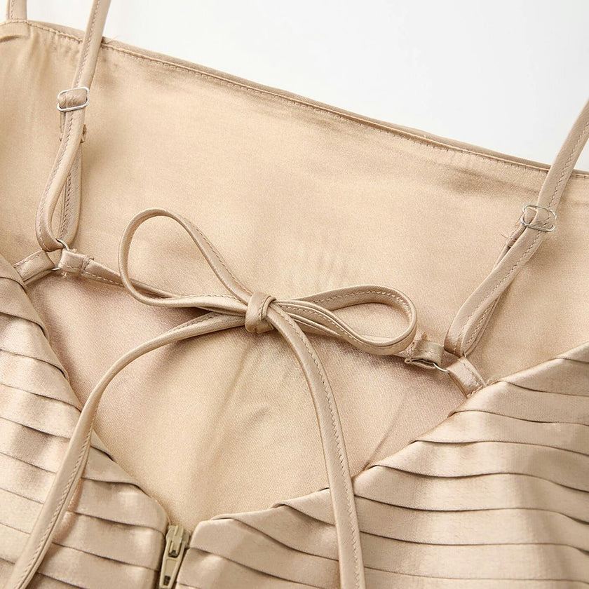 Jasmine Pleated Mini Dress