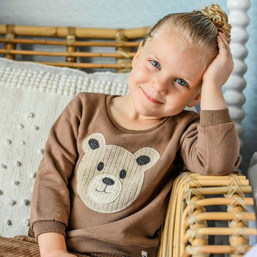 Teddy Face Applique Brooklyn Boxy