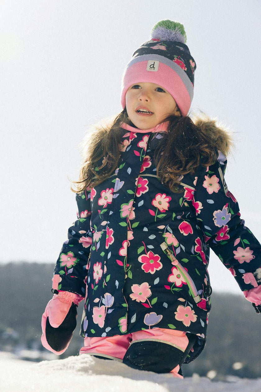 Two Piece Discover Snowsuit Blue Floral Print