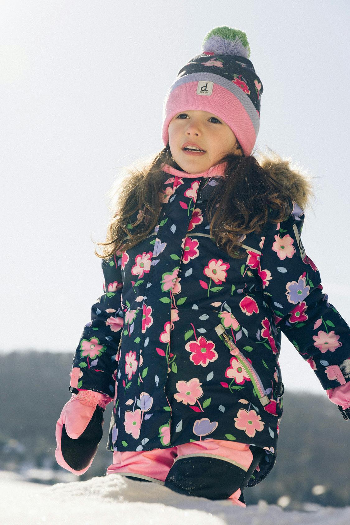 Two Piece Discover Snowsuit Blue Floral Print