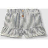 Pinstripe Ruffle Shorts