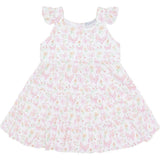 Butterflies Print Ruffle Dress