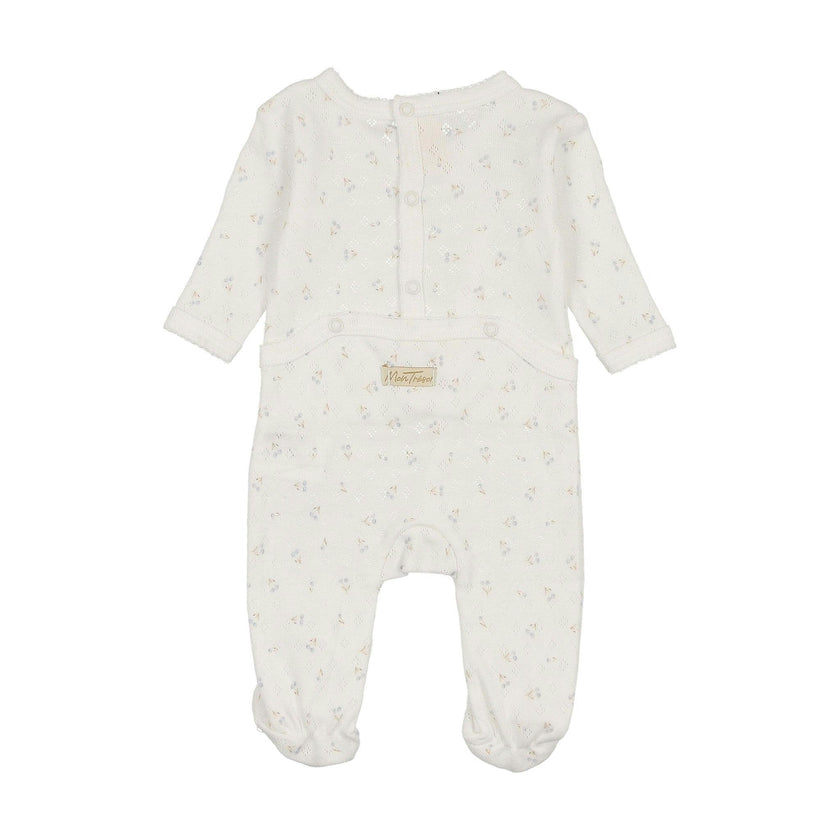 Spray of Berries Footie Ivory