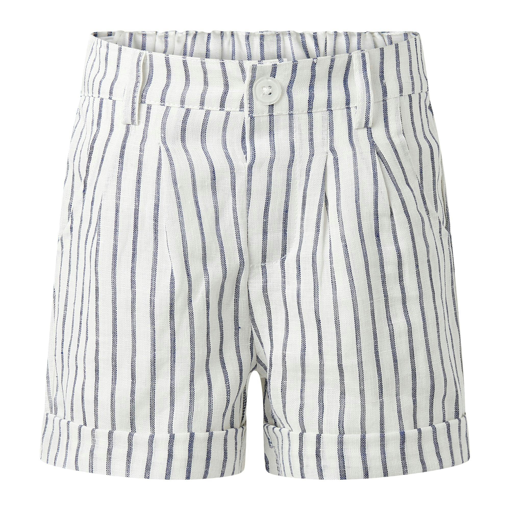Stripe Linen Shorts