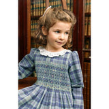 Heidi Blue Tartan Smocked Dress