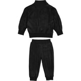 Baby Girls Velour Neck Sweater & Pant 2-Piece Set