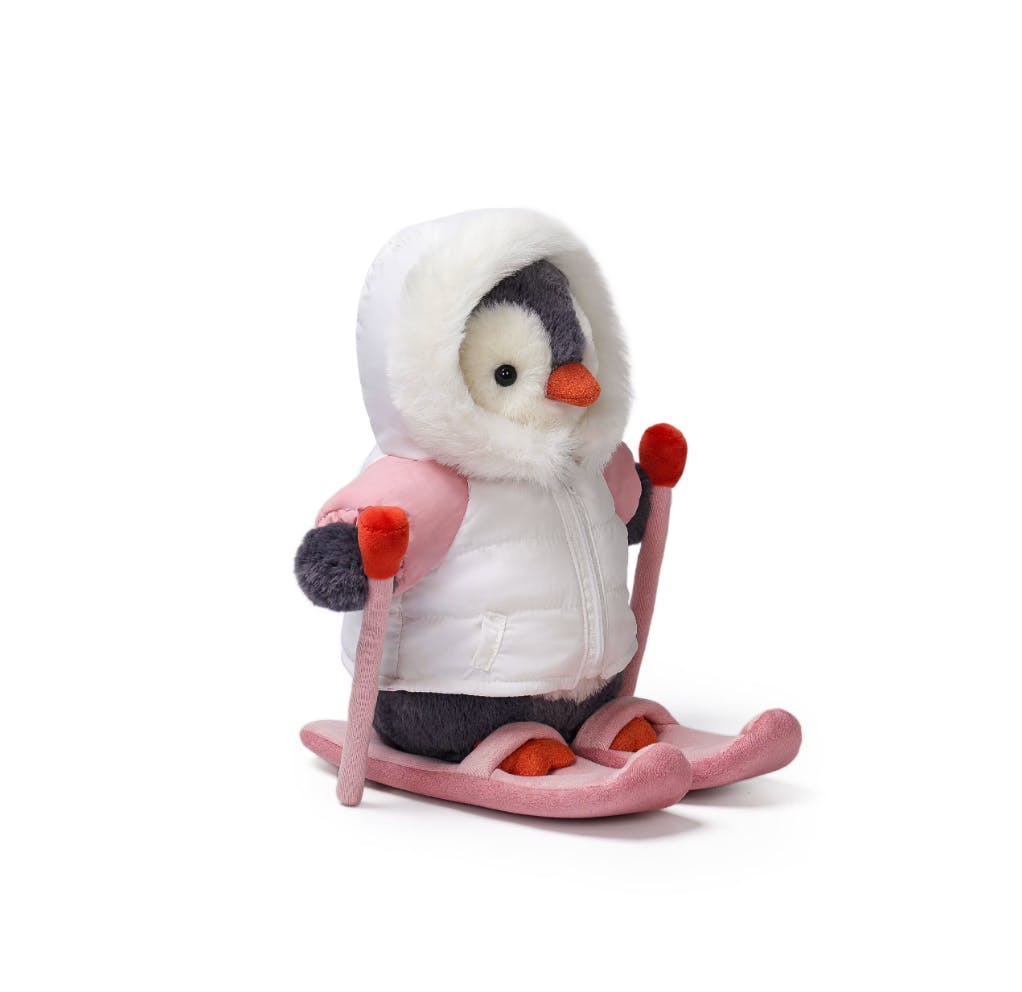 McHugs Skier Glacier Penguin Weighted Plush Animal 25cm
