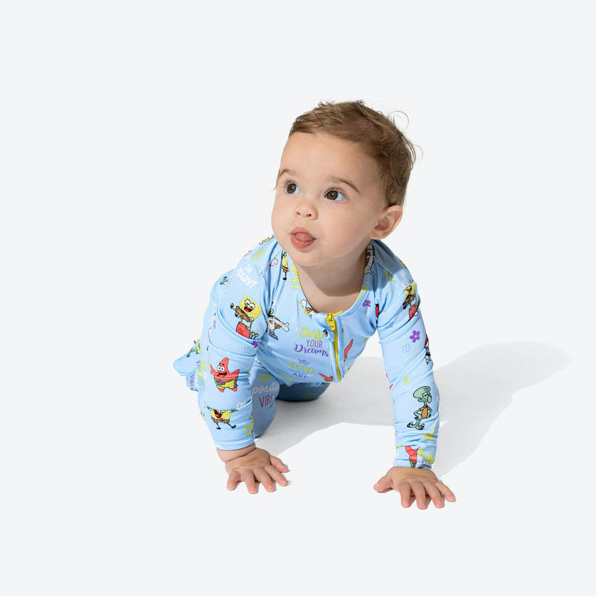 SpongeBob SquarePants: Good Vibes Bamboo Convertible Footie