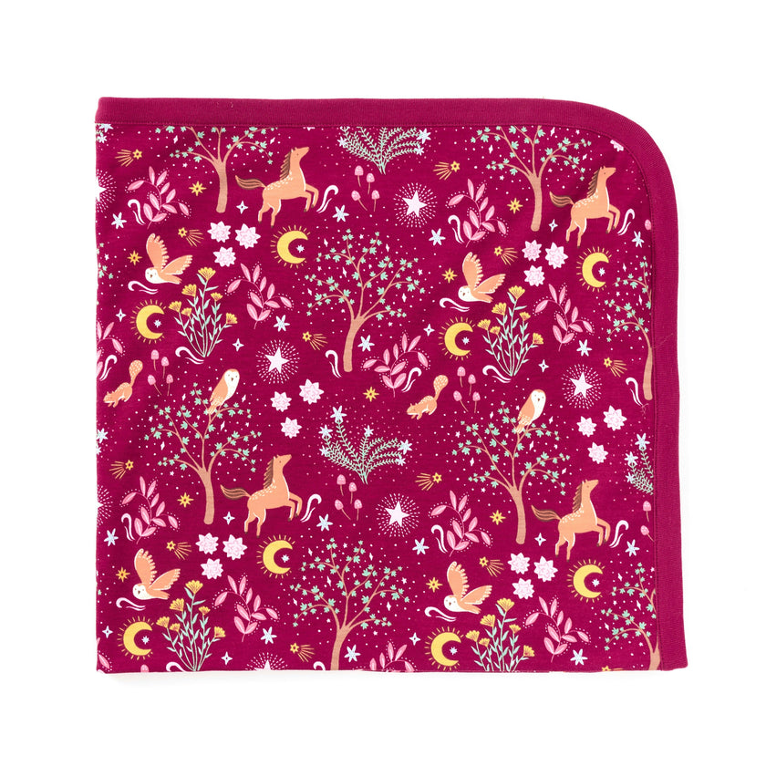 Bamboo Blend 2-ply Receiving Blanket - Woodland Dreams