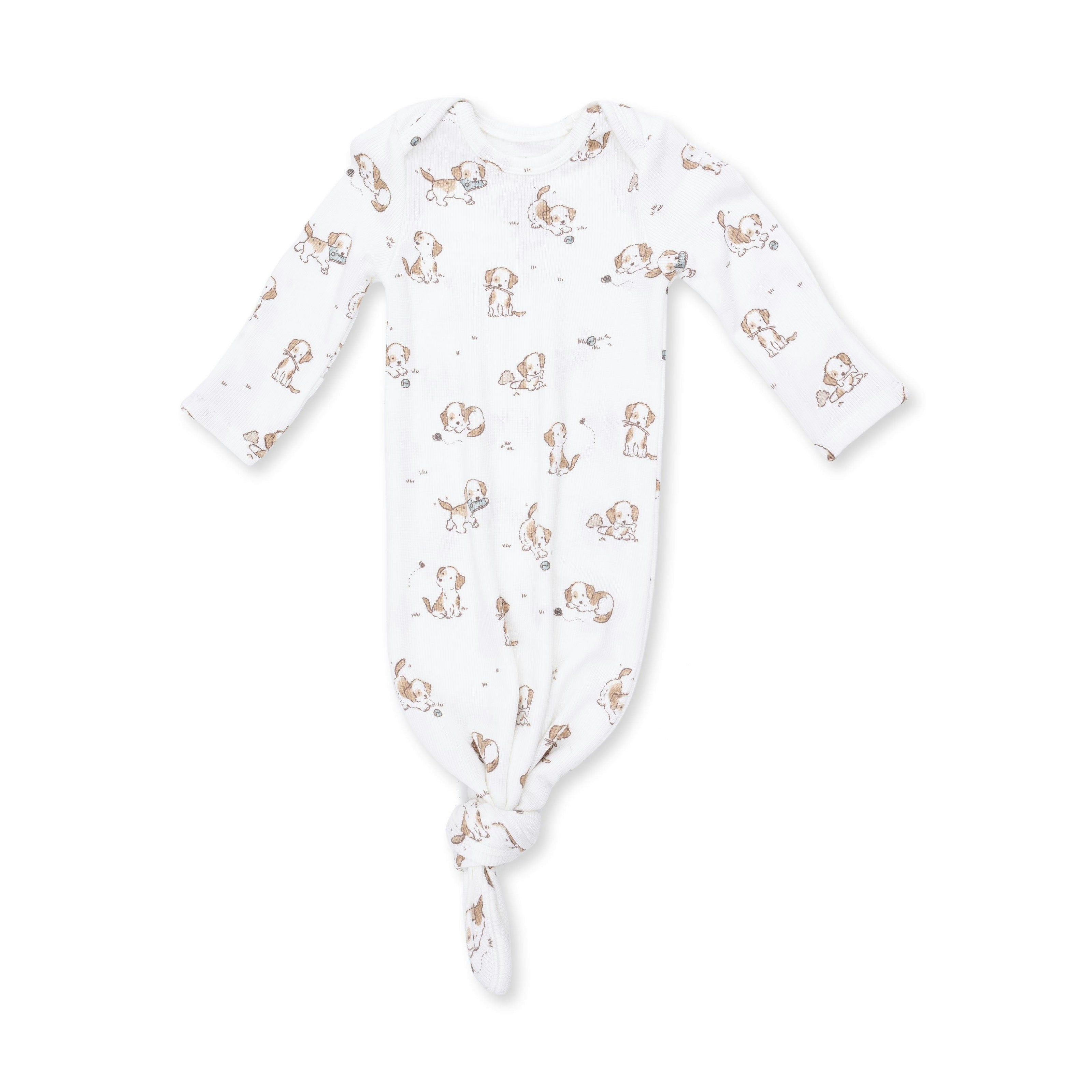 Explorer Puppy Blue - Knotted Gown and Beanie Hat