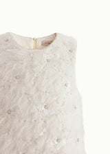 Cream Sparkle Tulle Dress
