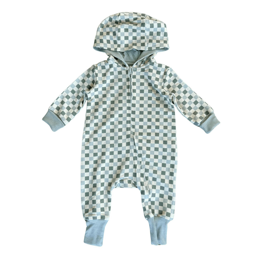 Baby Boy Terry Zip Romper