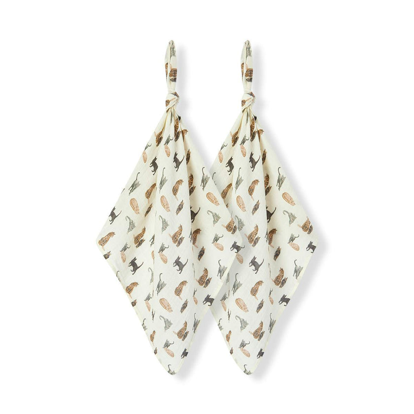 Organic Cotton Two-Piece Burp Cloth Set