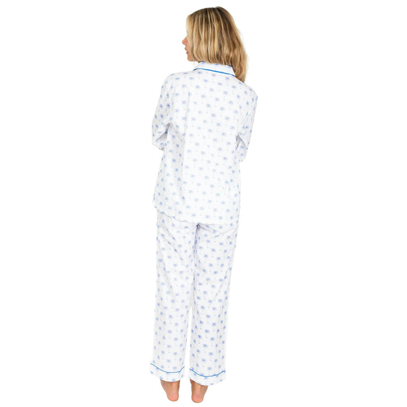 Women's Palm Tree Shirt & PJ Pant Set