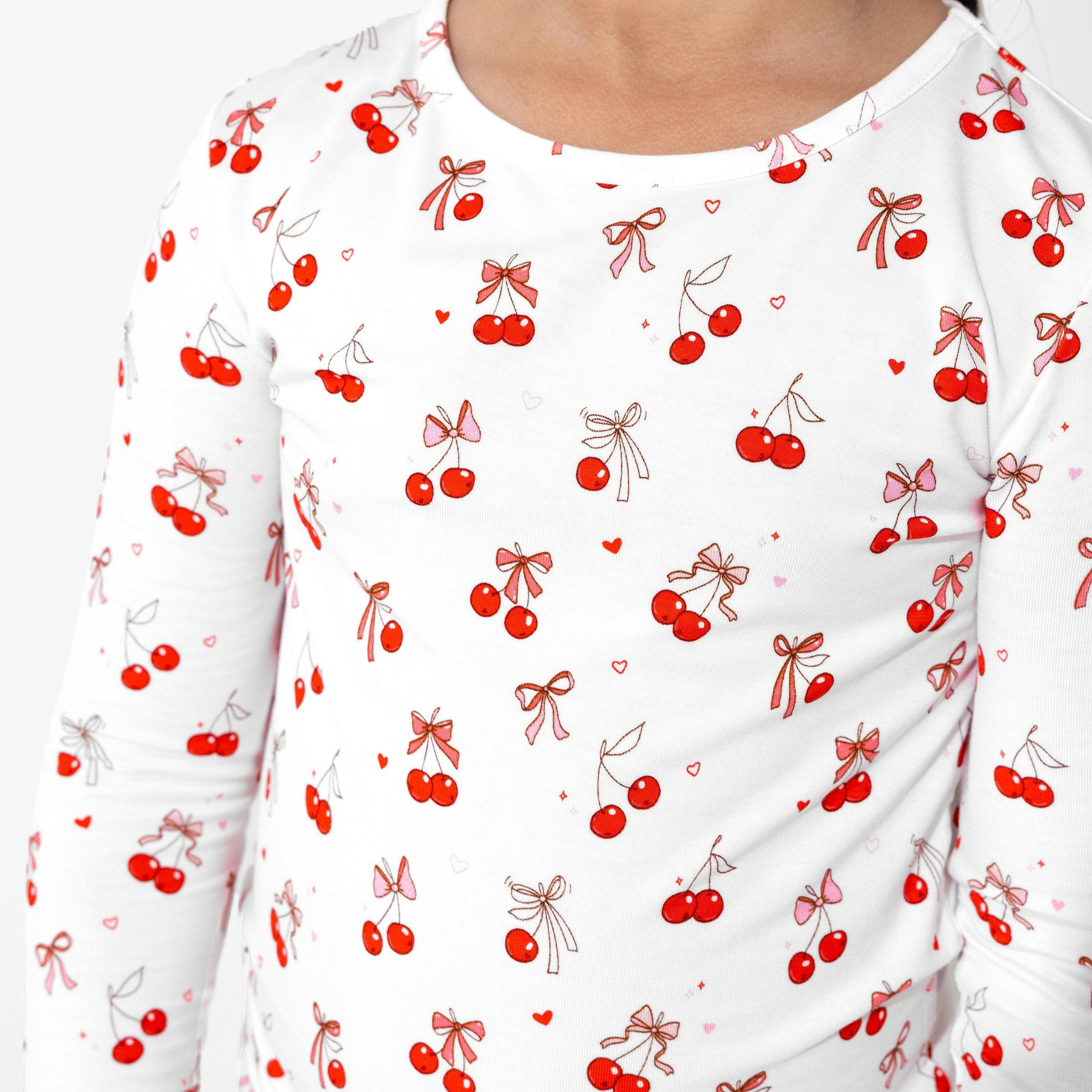 Cherry On Top Bamboo Kids Pajamas