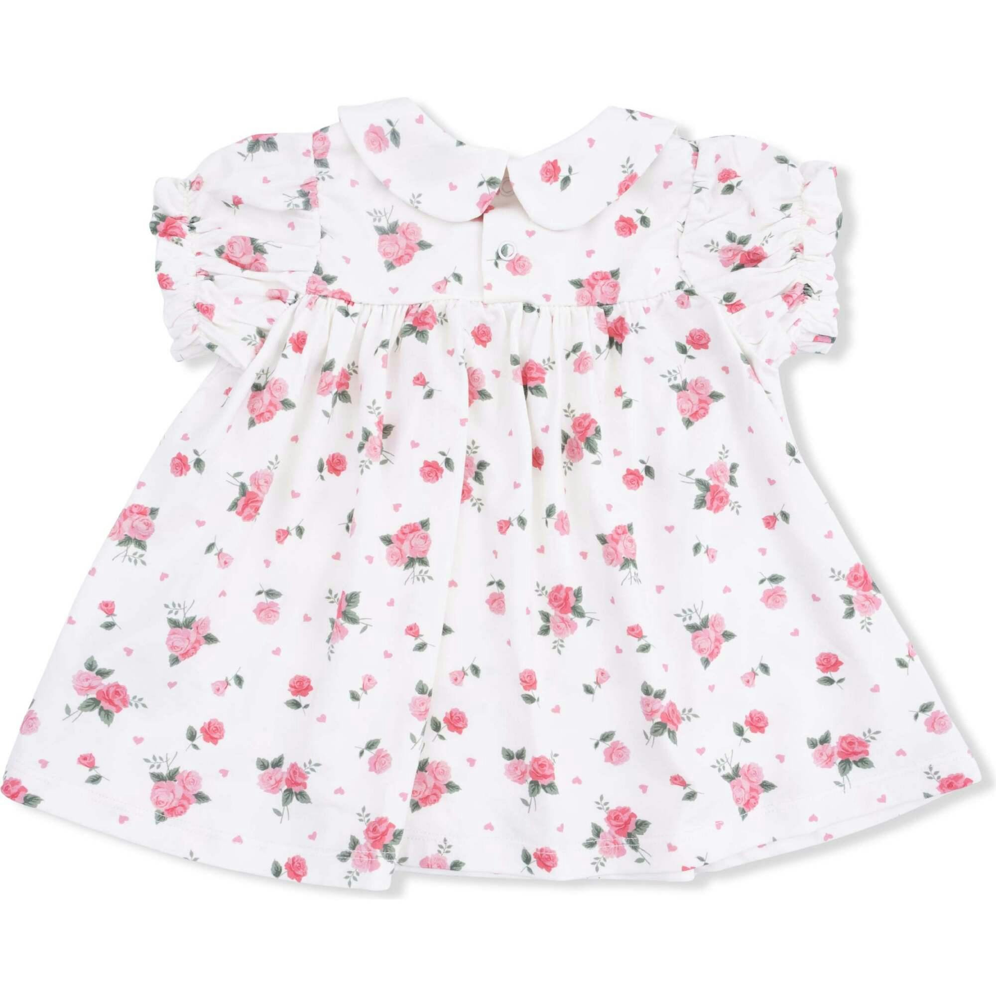 Pink Rosettes - Smocked Dress Set