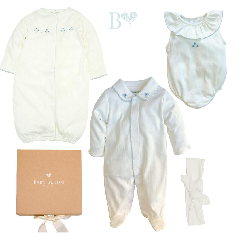 Baby Gil Gift Set Bundle Peonias Blue