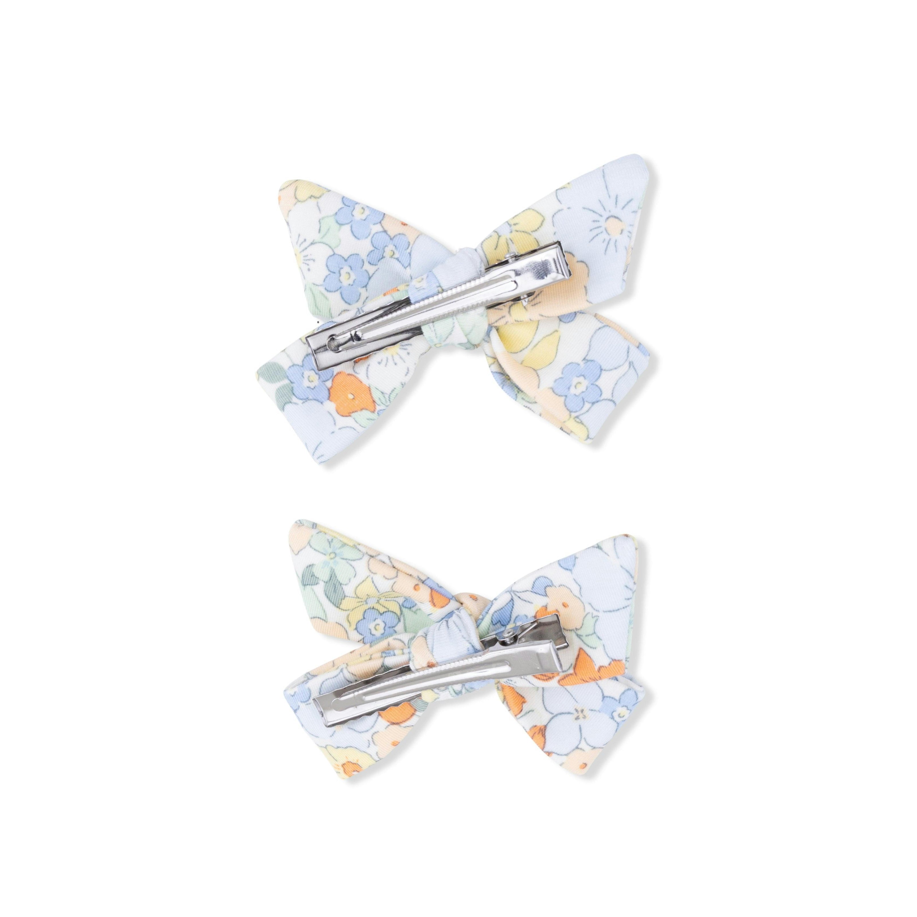 Georgia Floral - Tie Back Romper & 2 Pack Hair Bow Set