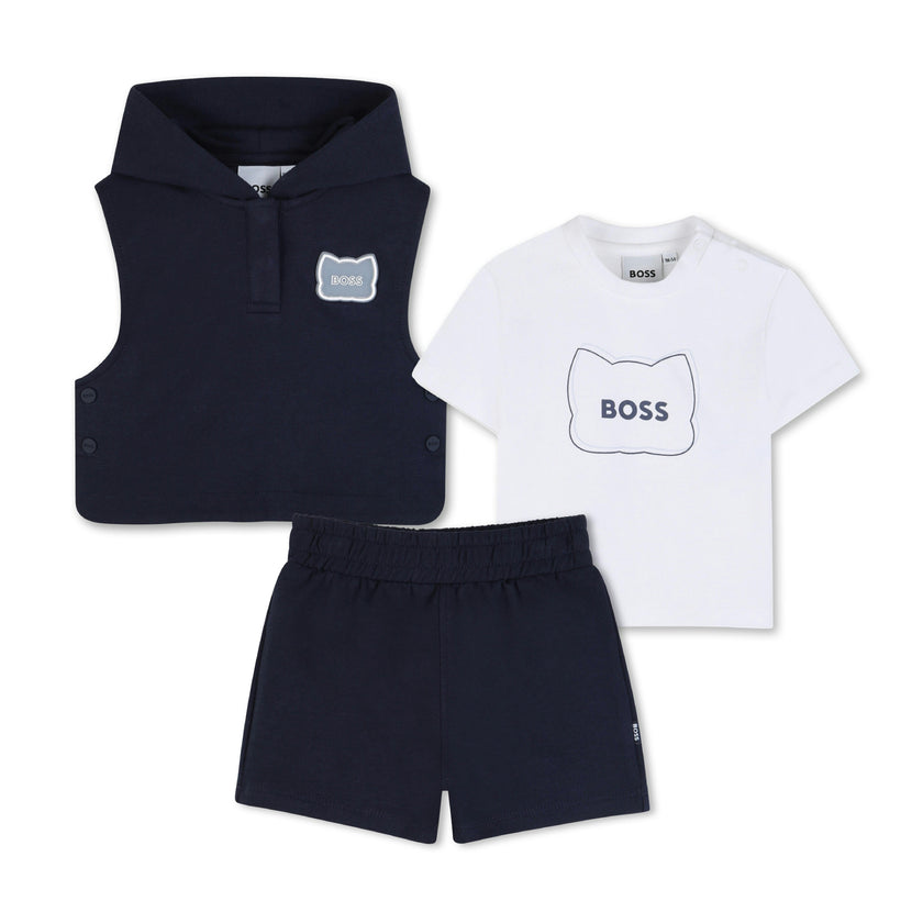 Navy 3‑Piece Casual Set