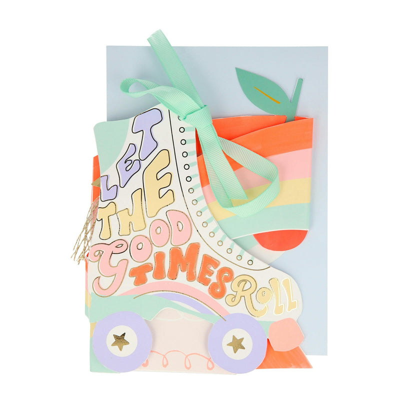 Roller Skates Concertina Card