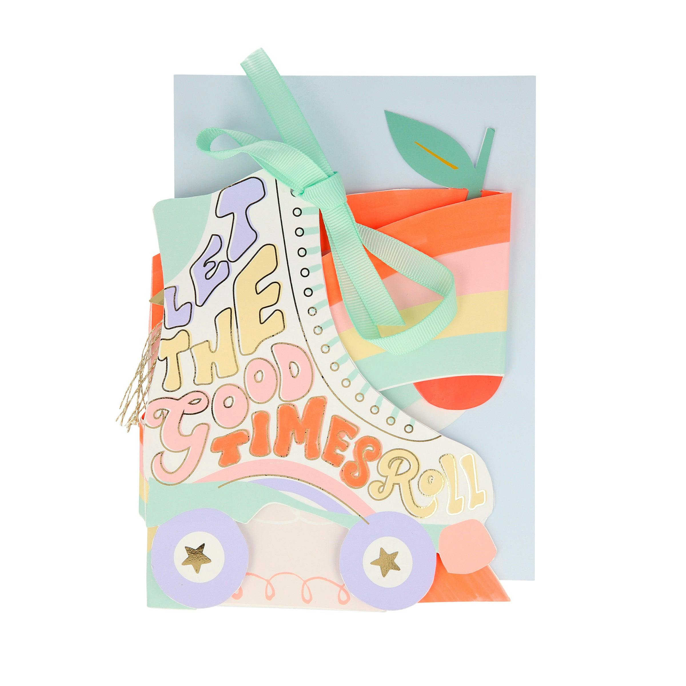 Roller Skates Concertina Card