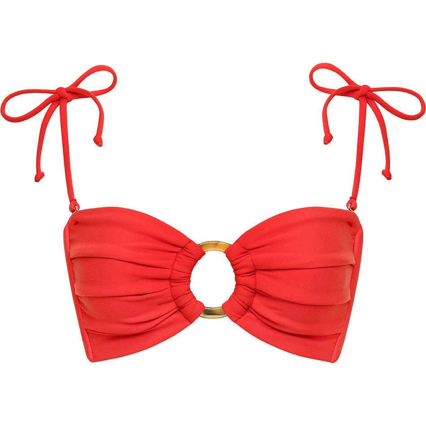 Tori Ties Bandeau Bikini Top
