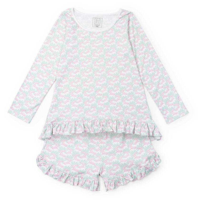 Kathryn Women's Pajama Short Set Poolside Palms