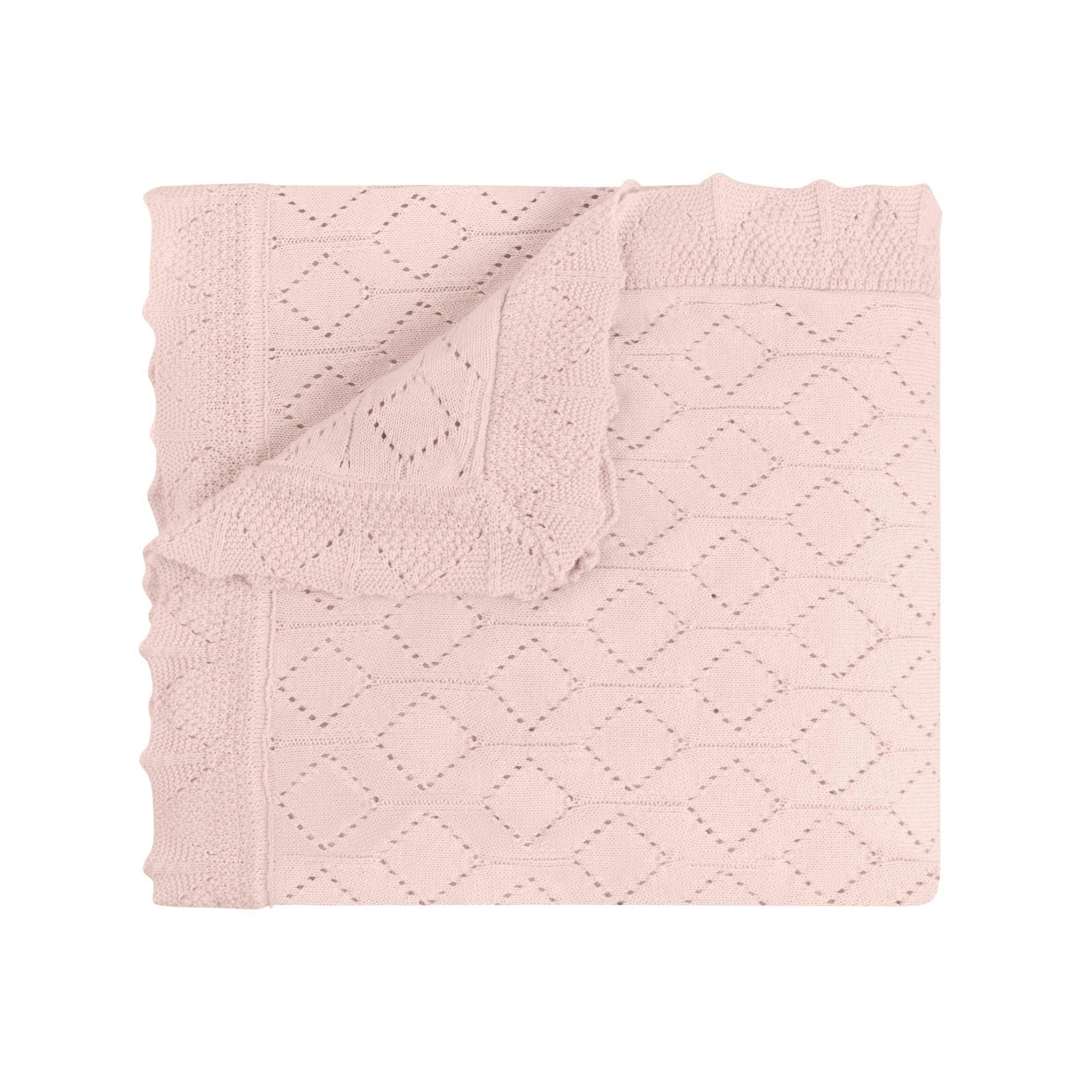 Lux Pointelle Knit Blanket