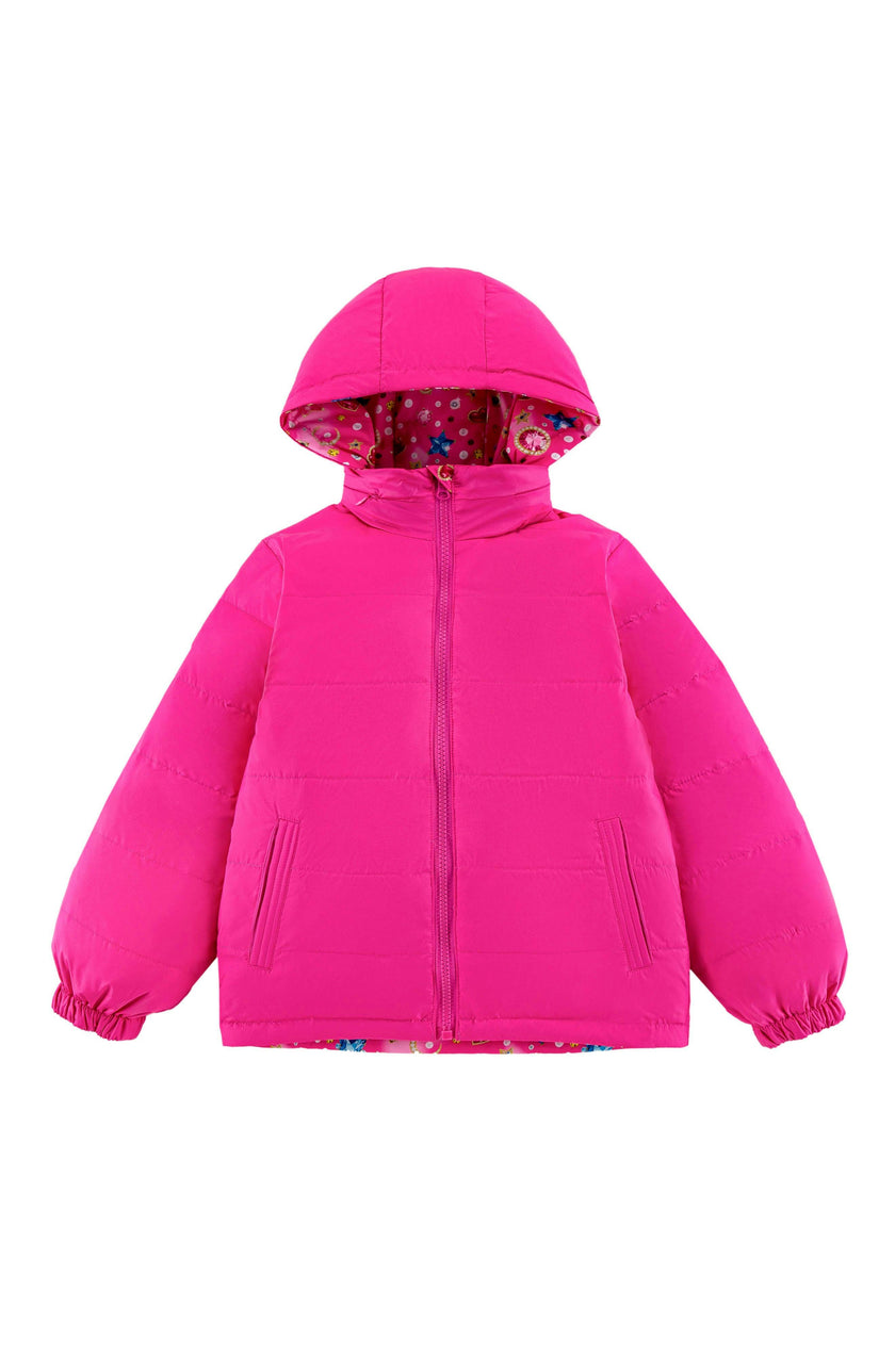Blake Hooded Reversible Lightweight Down Puffer Jacket, Gems and Pearls