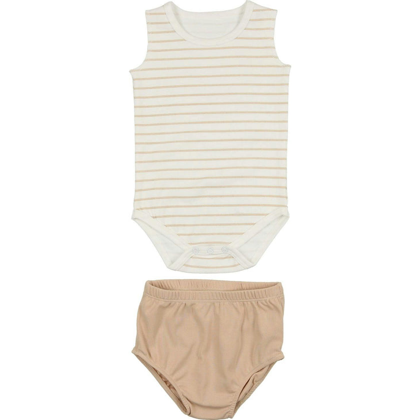 Boys Striped Top With Bloomer
