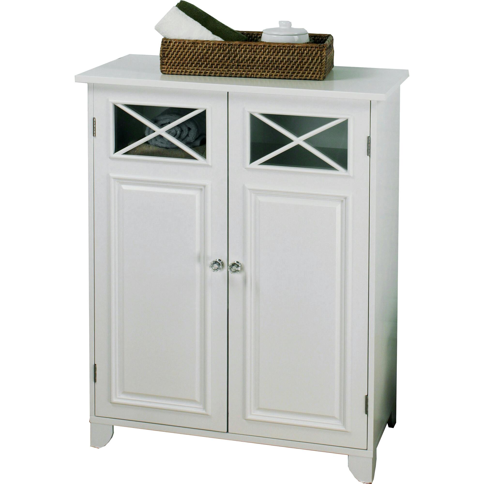 Dawson Wooden Floor Cabinet with Cross Molding and 2 Doors