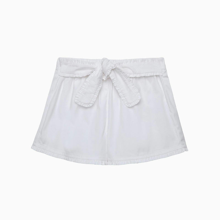 White Twill Shorts