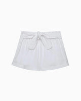 White Twill Shorts