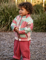 Reversible Quilted Jacket Patchwork Print