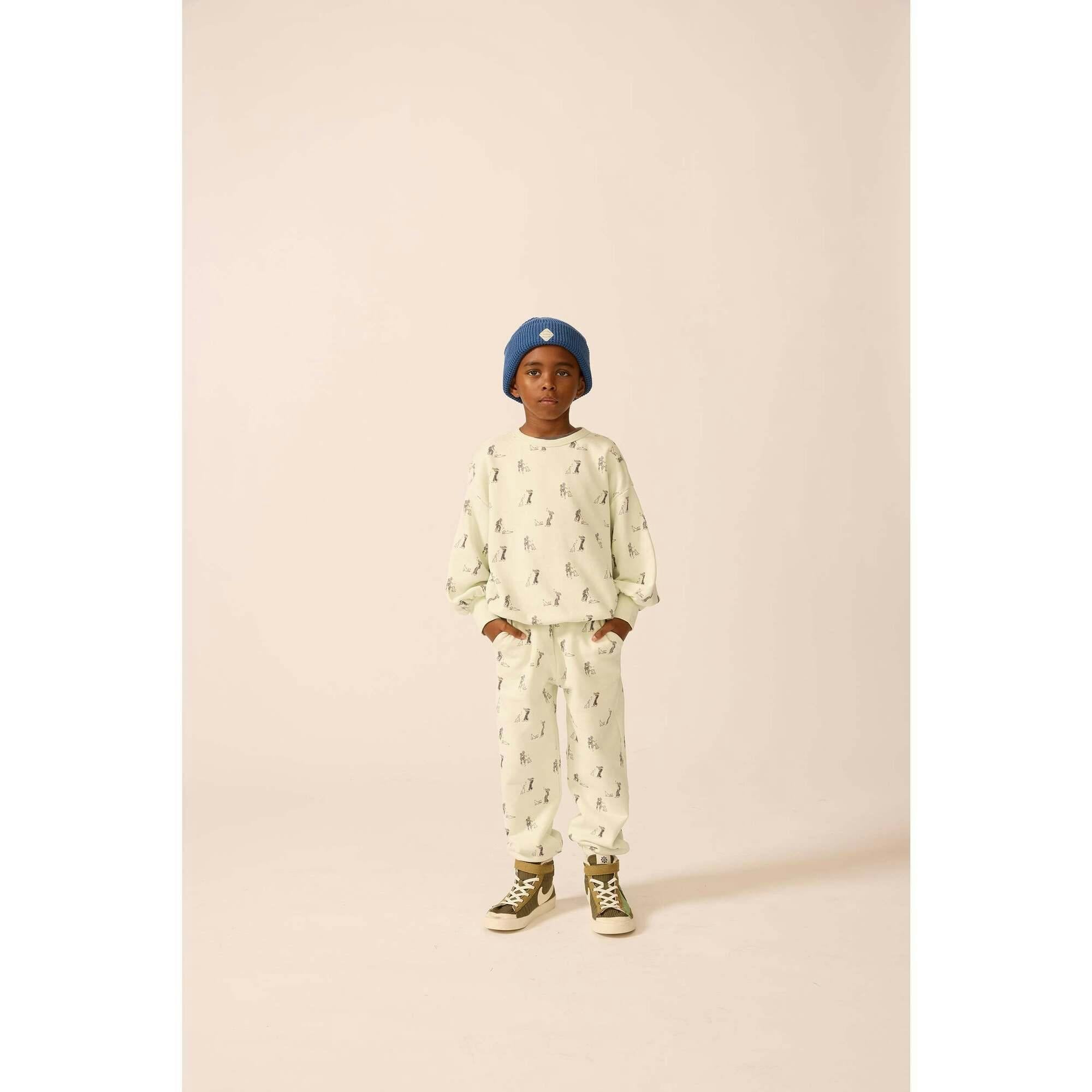 Organic Weekend Sweatshirt in Blue Haze Duet