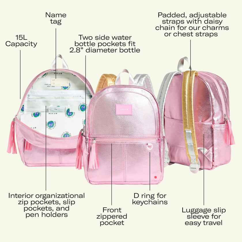 Kane Backpack, Metallic Discoball