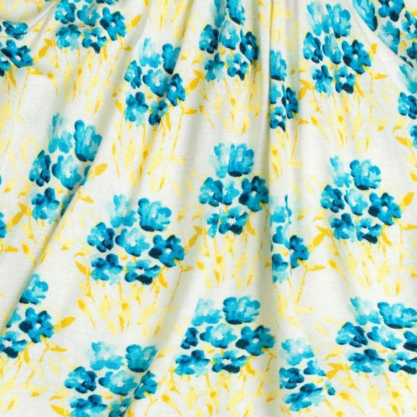 Sky Floral Bamboo Dress & Legging Set