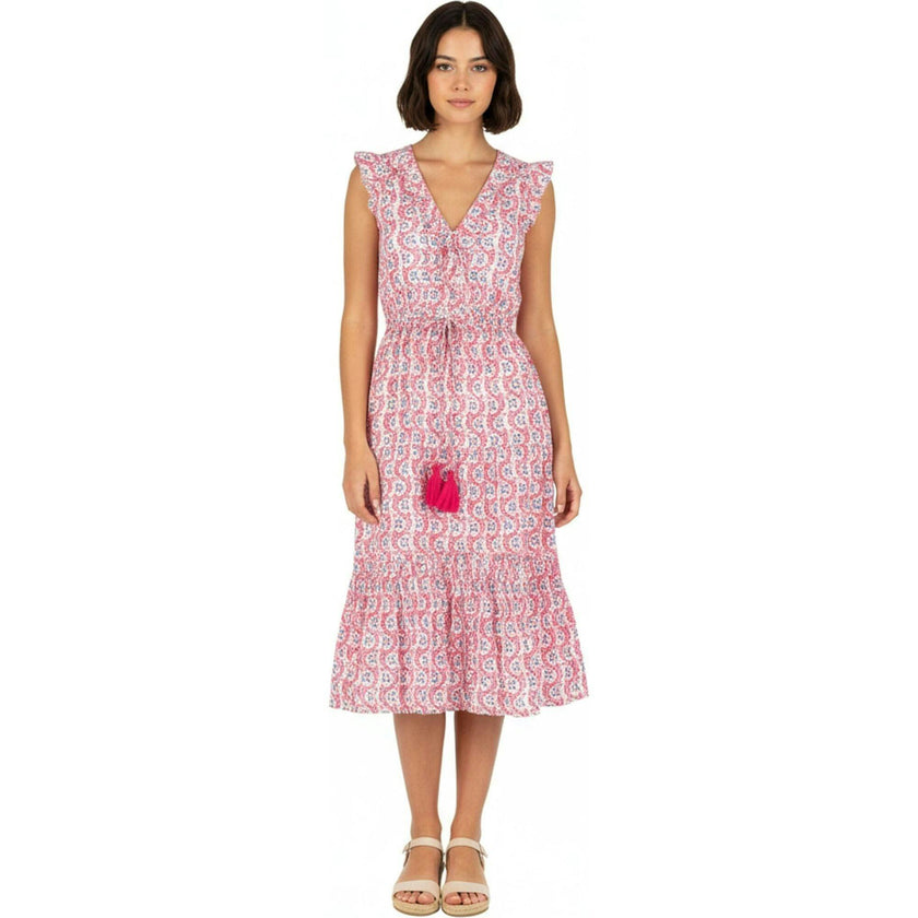 Giselle Womens Maxi Dress Jaipur Bloom, Pink